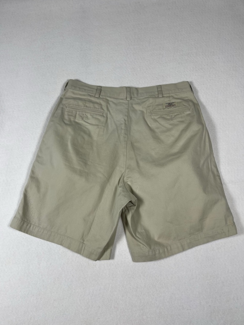 Vintage 90s Polo Ralph Lauren Tyler Shorts Mens Size 36 Khaki Chino - Picture 8 of 11